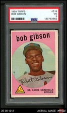 1959 Topps #514 Bob Gibson Cardinals RC HOF PSA 3 - VG