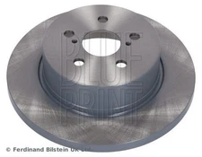 2x BLUE Print Rear Solid Brake Discs For Toyota Yaris