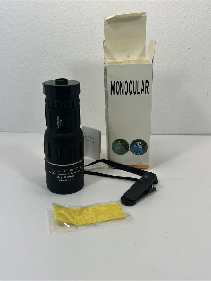 16X52 Monocular Zoom Dual Focus Telescope for Hunting / Camping Day And Night - Image 3 of 4