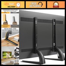 Universal Table Top TV Stand for 27-65 inch TVs, Holds Up to 88 lbs, Adjustable