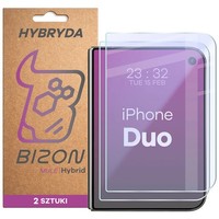 2X Schutzglas FüR Iphone Duo Bizon Displayschutzglas Hybridglas Handyglas Glas