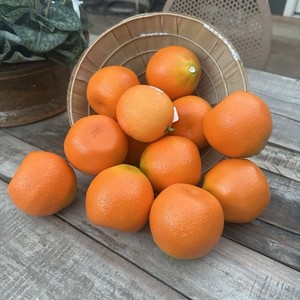 Faux Oranges - 12 Bright Orange Fruit for decor
