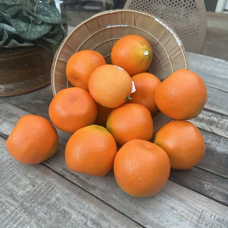 Faux Oranges - 12 Bright Orange Fruit for decor