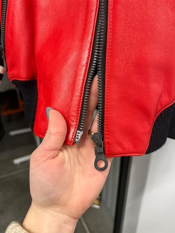 Original Michael Hoban North Beach Leather Biker Jacket  - Image 2 of 4