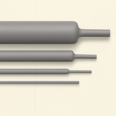 GRAUER SCHRUMPFSCHLAUCH 2:1 Verhältnis 1,2 mm - 25 mm Auto Elektro Kabel Sleeving