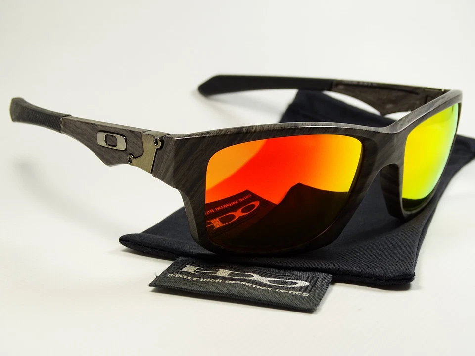 Oakley Jupiter Squared Woodgrain Fire Sonnenbrille Leffingwell Helux Castel Five, Foto 4 von 5