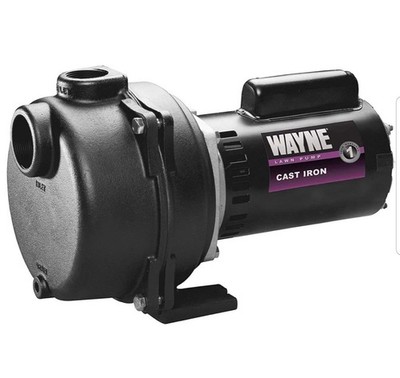Wayne 1-1/2 HP Cast Iron Quick-Prime Lawn-Sprinkler Pump. NOB..