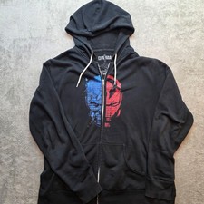 Marvel Hoodie Mens XL Black Fleece Full Zip Captain America Release Hoodie