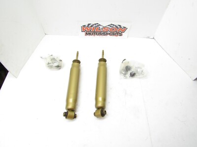 NEW Pair PRO Shocks Steel Body Rear Stock Mount Shocks 74-78 Mustang II SS402