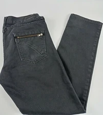 Ring Of Fire Jeans Men Size 34x34 De Longre Slim Straight Black Denim