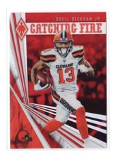 Football Card - 2019 Odell Beckham Jr 16 - Cleveland Browns Catching Fire /299