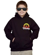 Youth Chest Wrestling Sunset Kids Black Hoodie Boxing MMA Fighting Wrestler USA