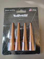 VMS Racing Lug Nut Cap 73mm Spike 4 Piece Set Rose Gold LGC002RG