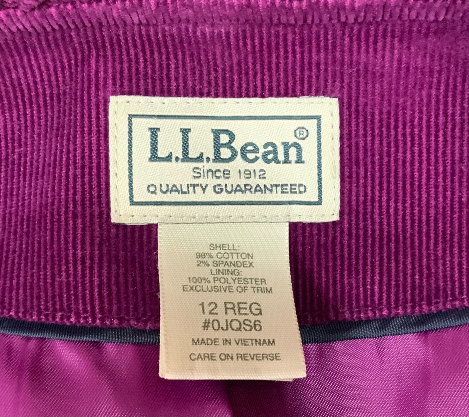 LL Bean Jacket Womens Small Button Front Tie Wais… - image 3