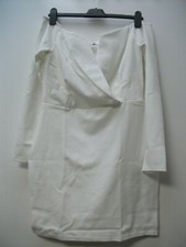 MISSGUIDED Bardot Wrap Dress White UK 14 JS002 NN 07