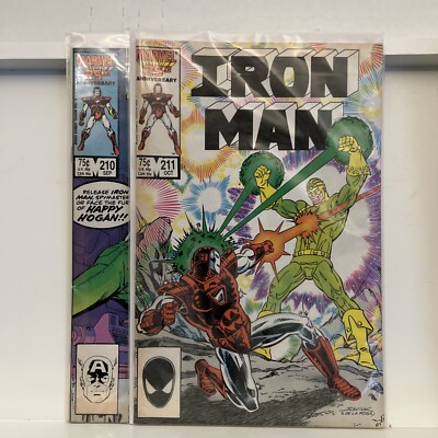 Marvel Iron Man 210 & 211 (2 Comit Lot) NOT GRADED