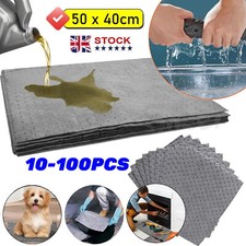 Universal Oil Spill Absorbent Pads Fuel Oil Spill Soak Mats Spill Protection UK