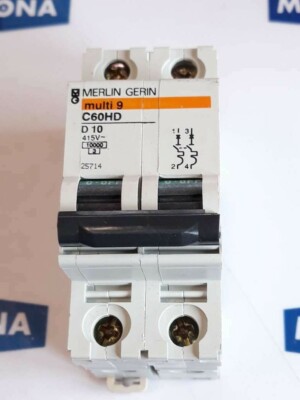  Merlin Gerin Multi 9 C60HD D10 415V CIRCUIT BREAKER (NEW OLD STOCK)