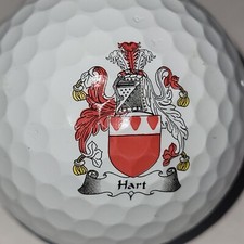 Hart Crest Coat of Arms Logo Used Golf Ball F-12-2 - 1ct one 