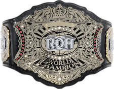ROH Ring Of Honor World Championship Wrestling Title Gürtel Zink Messing Leder