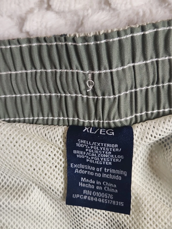 Caribbean Joe Multicolor Beach Swim Shorts Size XL Pull On Casual Comfort Logo  - Image 3 of 4