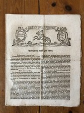 Reichspostreuter Nr. 54, 4. April 1761. Echtheit wird garantiert.