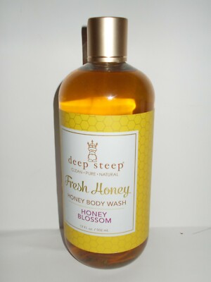 Deep Steep Fresh Honey Body Wash Honey Blossom 17ounce NEW