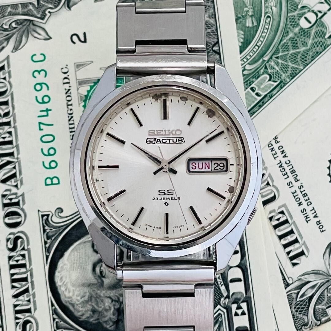 SEIKO 5ACTUS Men's Watch 6106-7480 Automatic 23 Jewels SEIKO 5ACTUS Men's Watch 6106-7480 Automatic 23 Jewels