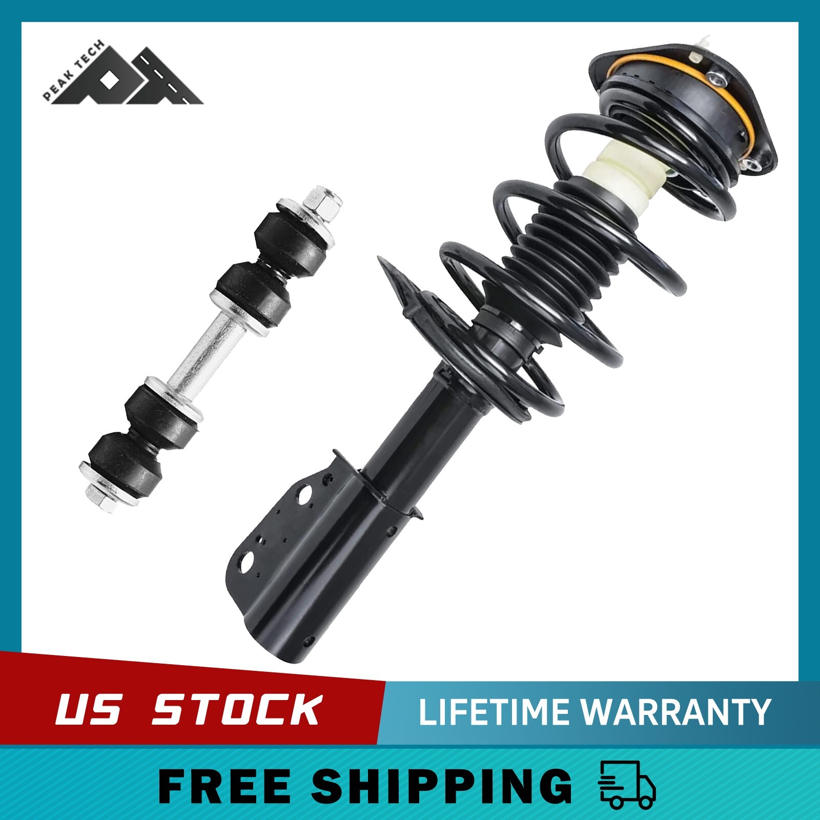 Front Strut + Sway Bar End Kit for Buick LeSabre Bonneville DeVille Olds Aurora