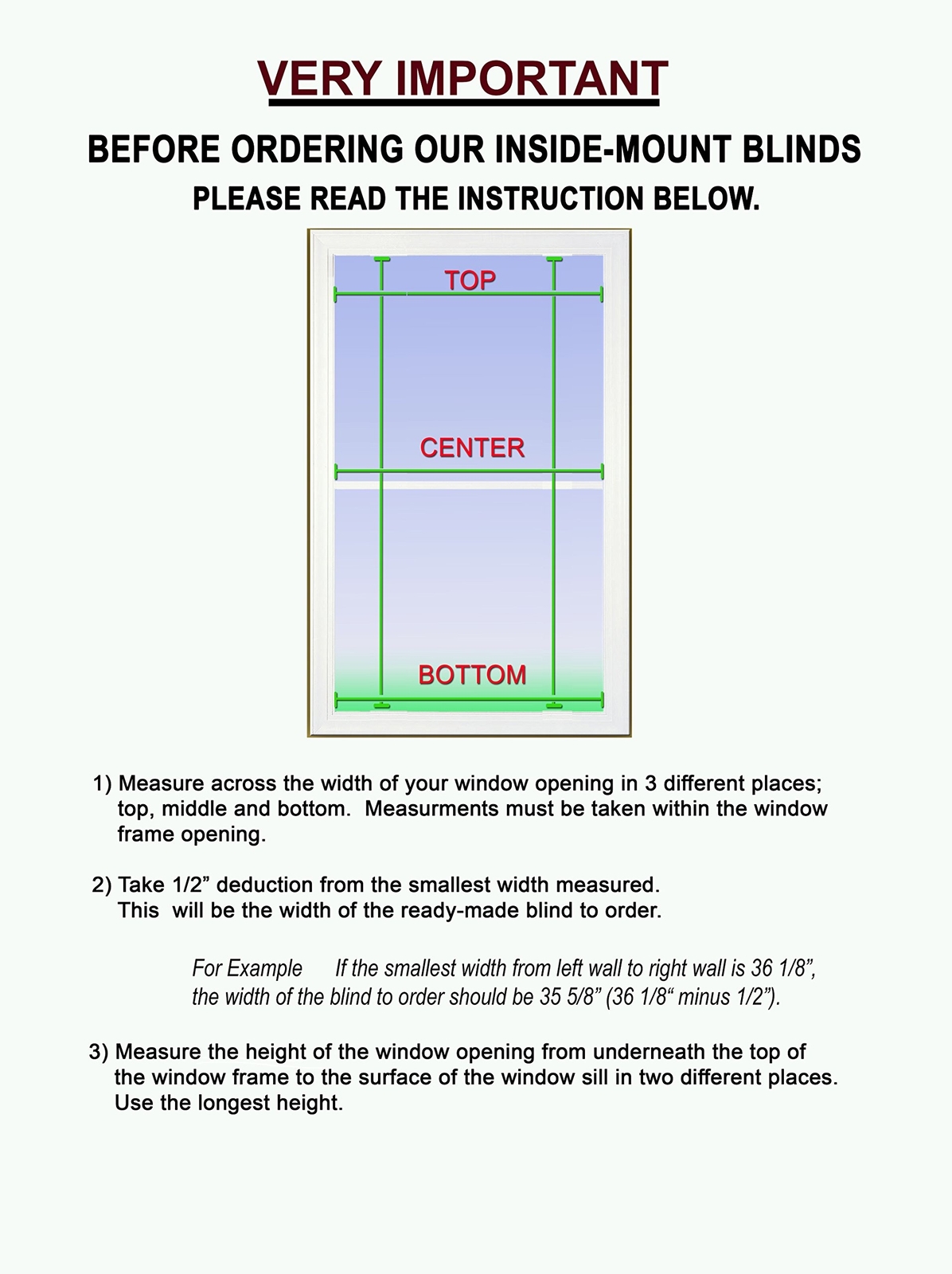 US Window and Floor 2" Cordless Faux Wood Blinds, Fit Windows 59" - 59 1/4", ...