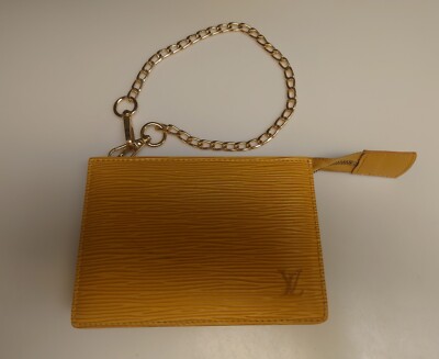 EUC Yellow Epi Leather LOUIS VUITTON Mini Pochette Accessoire