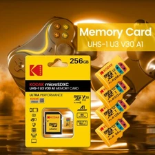 256gb Kodak U3 V30 A1 MicroSD C10 TF SDAdapter