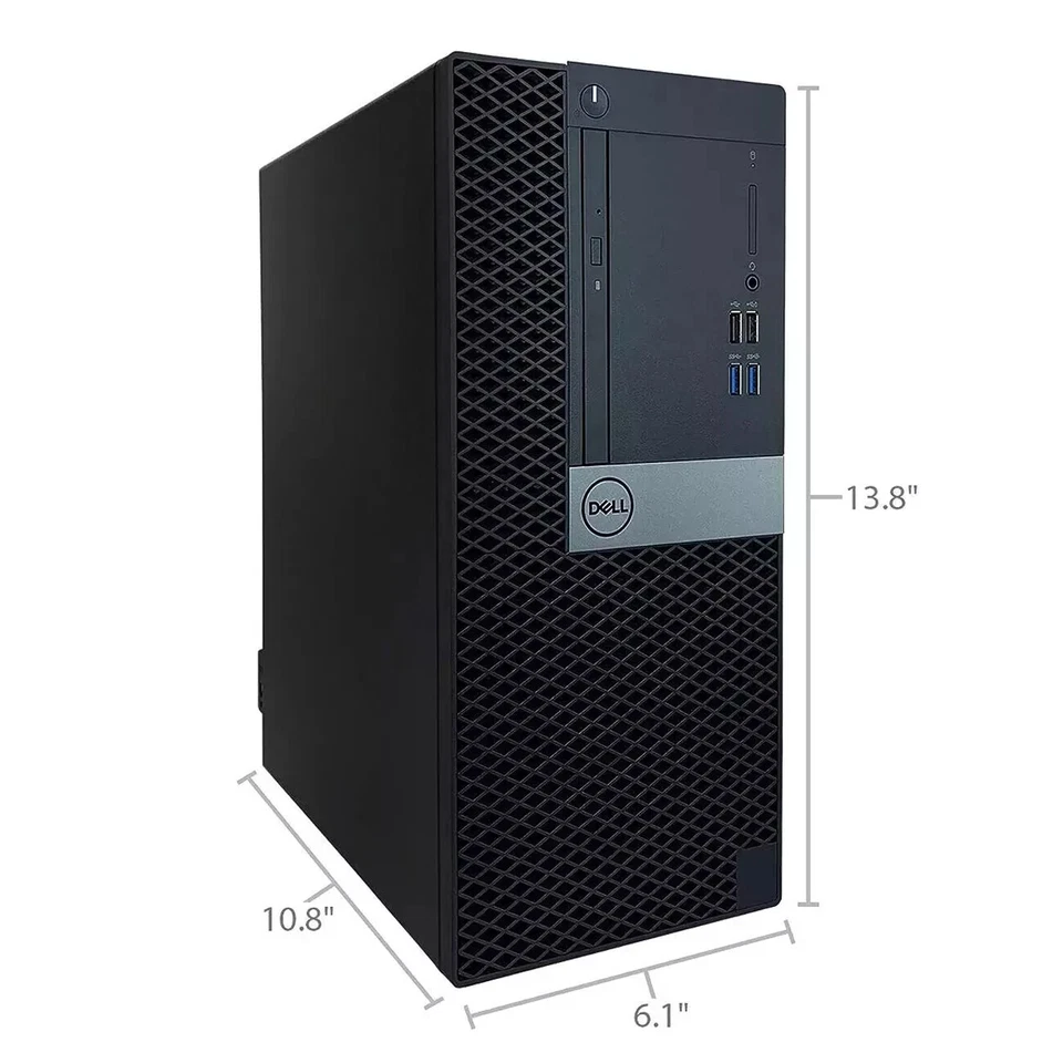 Dell Desktop Computer MT PC Intel i7 upto 64GB RAM 2TB SSD 4TB HDD Windows 11 - Image 2 of 4