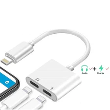 2-in-1 Splitter Charge & Headphone Adapter 8 Pin to 8 Pin Cord for iPhone