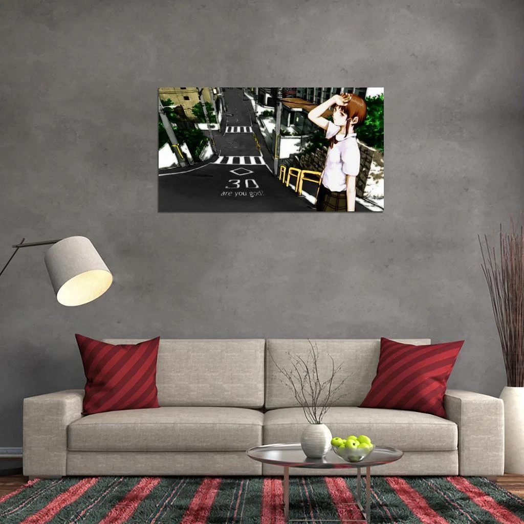 Anime Serial Experiments Lain Poster Canvas Gifts Wall
