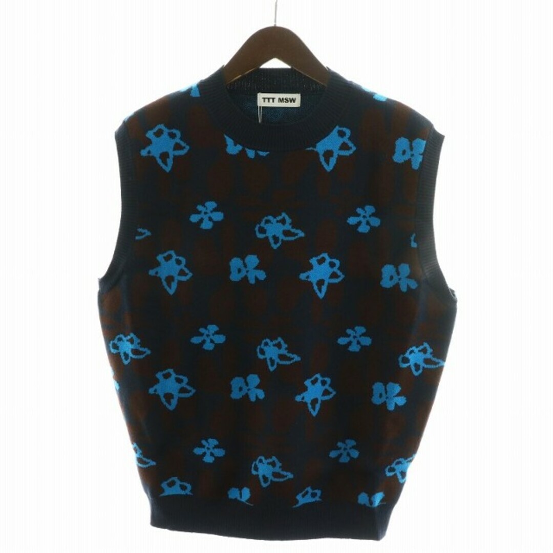 TTT MSW Tee Modern Streetwear 23SS Flower Camo Knit Vest TTT MSW Tee Modern Streetwear 23SS Flower Camo Knit Vest