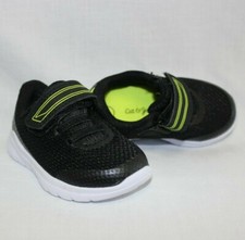 Zapatos CAT & JACK Negro Amarillo Fácil Cierre Niño Talla 5