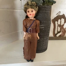 Carlson Doll Co. 7.5” Hard Plastic Jointed & Sleepy Eyes  (F)