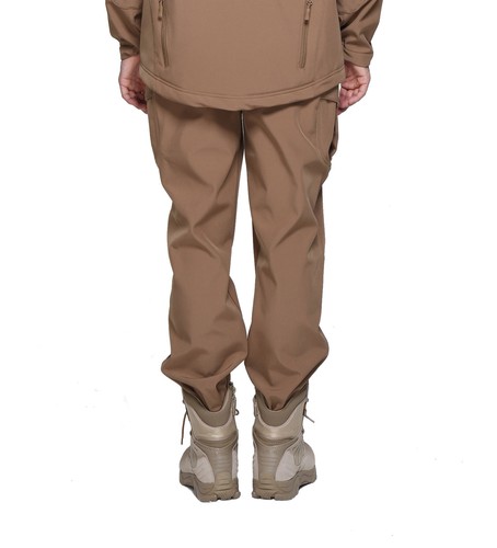 Men's Outdoor Atheletic Soft Shell Fleece Pants Waterproof Firm Pants Trousers - Picture 26 of 35
