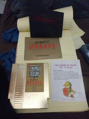 The Legend OF Zelda GOLD 5-SCREW Cartridge! Nintendo NES 1987