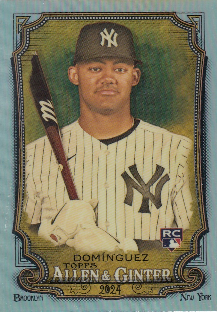 JASSON DOMINGUEZ TOPPS ALLEN & GINTER CHROME REFRACTOR RC YANKEES #31 2024 24