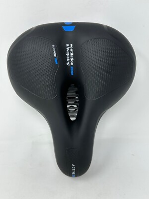 NEW Active Zone Bicycle Seat Ventilation Zone Saddle Alwaysing Black Blue  M4