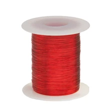 31 AWG Gauge Enameled Copper Magnet Wire 2 oz 507' Length 0.0095" 155C Red