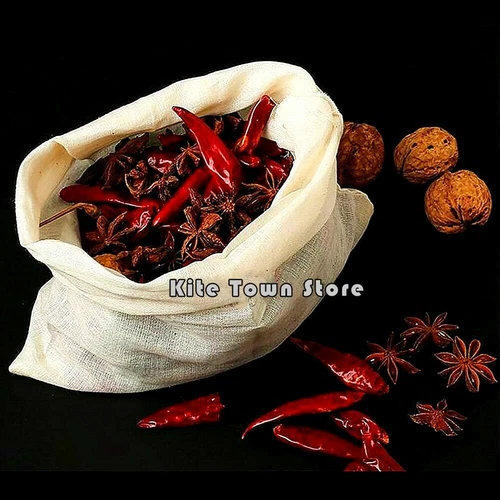 100/300 Cotton Muslin Drawstring Bags Coffee Tea Bath Soap Herb 3x4 4x6 6x8 8x12 - Picture 8 of 9