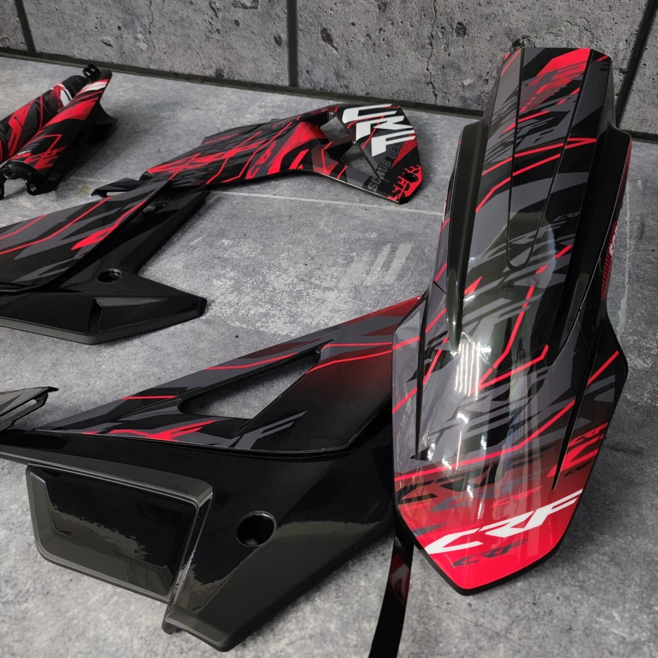 Plásticos + Gráficos para Honda CRF450R 2021-2024 CRF250R 2022-2024 Restyle Foto 3 de 4