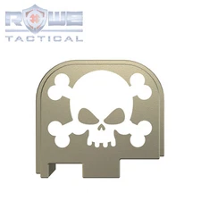 Rowe Tactical Rear Slide Cover Plate for Glock  G43 G43x G48 - Skull & Crossbone