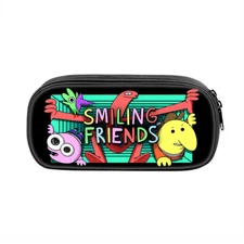 Smiling Friends Pencil Pouch Cases Bags with Zipper Multi-Purpose Cosmetics Bag