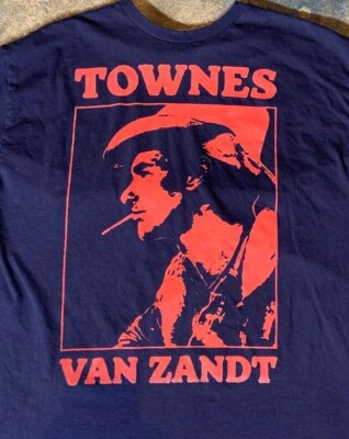 Townes Van Zandt Shirt, Townes Van Zandt Navy Unisex T-shirt S-5XL KH14278