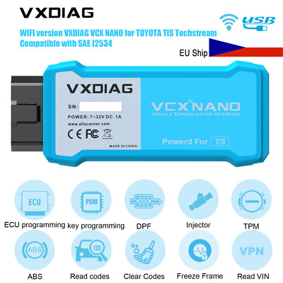 WIFI Version VXDIAG VCX NANO for TOYOTA LEXUS Compatible with SAE J2534