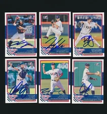 2017 USA Collegiate Nat'l Team -Group of (6) *ALL AUTOGRAPHED* w/ IAN ANDERSON